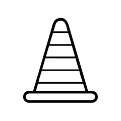 Construction Barrier Marking Off a Work Zone for Safety and Security