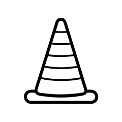 Construction Barrier Marking Off a Work Zone for Safety and Security