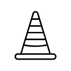 Construction Barrier Marking Off a Work Zone for Safety and Security