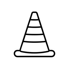 Construction Barrier Marking Off a Work Zone for Safety and Security