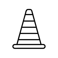 Construction Barrier Marking Off a Work Zone for Safety and Security