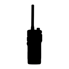 walkie talkievector silhouette icon - perfect for electronics-themed crafts, decals, or SVG projects.