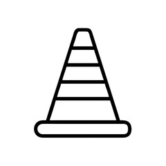 Construction Barrier Marking Off a Work Zone for Safety and Security