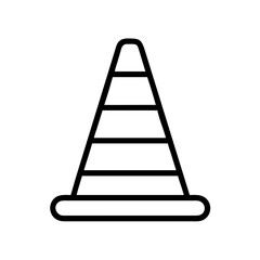 Construction Barrier Marking Off a Work Zone for Safety and Security