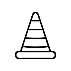 Construction Barrier Marking Off a Work Zone for Safety and Security