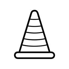 Construction Barrier Marking Off a Work Zone for Safety and Security