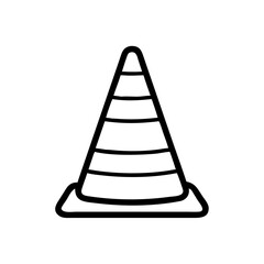 Construction Barrier Marking Off a Work Zone for Safety and Security