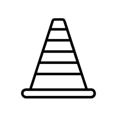 Construction Barrier Marking Off a Work Zone for Safety and Security