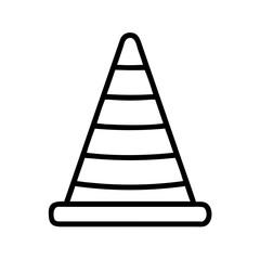 Construction Barrier Marking Off a Work Zone for Safety and Security