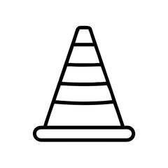 Construction Barrier Marking Off a Work Zone for Safety and Security