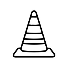 Construction Barrier Marking Off a Work Zone for Safety and Security