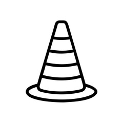 Construction Barrier Marking Off a Work Zone for Safety and Security