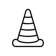 Construction Barrier Marking Off a Work Zone for Safety and Security