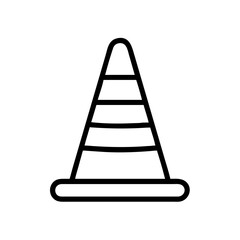 Construction Barrier Marking Off a Work Zone for Safety and Security