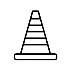 Construction Barrier Marking Off a Work Zone for Safety and Security