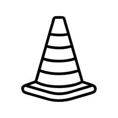 Construction Barrier Marking Off a Work Zone for Safety and Security