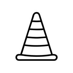 Construction Barrier Marking Off a Work Zone for Safety and Security