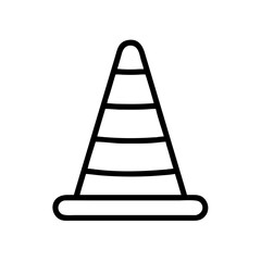 Construction Barrier Marking Off a Work Zone for Safety and Security