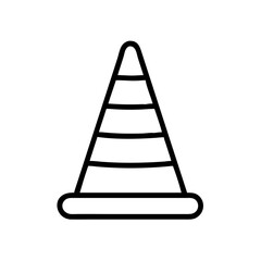 Construction Barrier Marking Off a Work Zone for Safety and Security