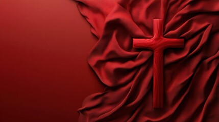 Good friday banner with cross background