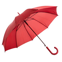red umbrella on white background
