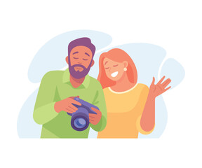 Cheerful and creative individuals joyfully capturing special memories together as friends