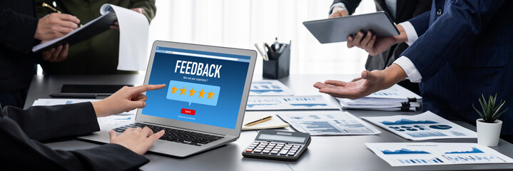 Customer feedback and review analysis by brisk computer software for corporate business