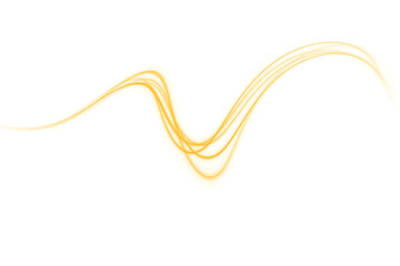 Vector PNG white abstract background with yellow gold glow, blurred light lines, waves. Bright sparkling speed line for futuristic design and banner. Energy flow tunnel.