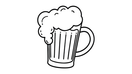 Pint of Beer with Foam