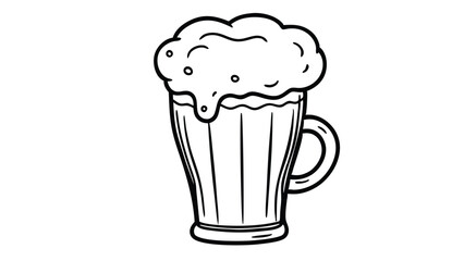 Pint of Beer with Foam