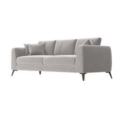 modern sofa angled view isolated.