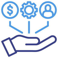 Obraz premium Resource Allocation Icon