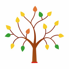 Tree-lights-on  Vector Illustration | Printable Holiday Graphic Design for Digital Download