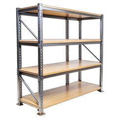 shelves on white background