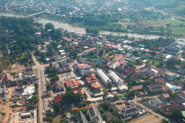 THAILAND NAN CITY AIR VIEW