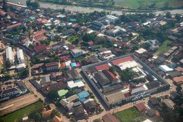Fototapeta premium THAILAND NAN CITY AIR VIEW