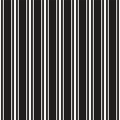 Vertical Ticking Stripes Seamless Vector Pattern Classic Elegant Black And White Background 