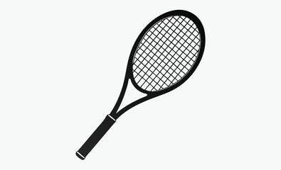tennis racket silhouette