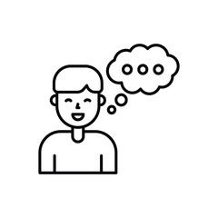 Thinking  Vector icon