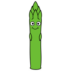Asparagus cartoon vector