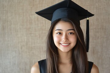 portrait of a young female graduate