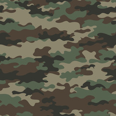 Fototapeta premium trendy camouflage pattern, green forest seamless background