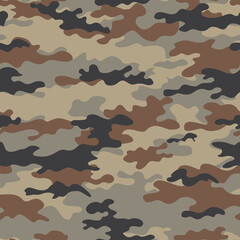 Naklejka premium camouflage military texture modern seamless pattern forest hunting print