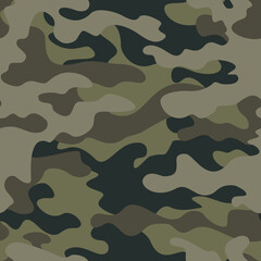 camouflage military pattern, seamless texture for printing, army khaki background