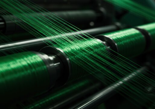Emerald Threads Unfurling A Glimpse Into The Intricate World Of Nylon Fiber Production And Manufacturing Processes