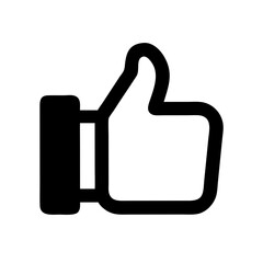 Thumbs Up Icon Representing Approval or Satisfaction