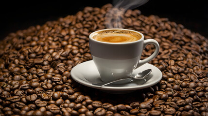 Naklejka premium cup of coffee, ai generated