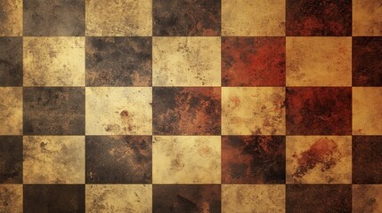 Fototapeta premium Grunge chessboard background illustration , no logos, no brands