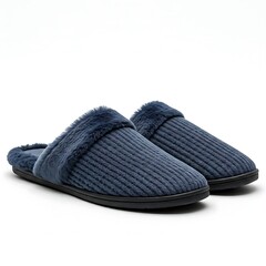 pair of blue slippers