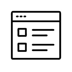 Web Survey Form Page Icon for Online Feedback Collection